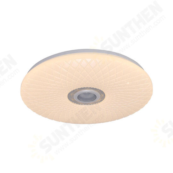 60W Smart LED Ceiling Light RGB bluetooth Music Speaker Dimmable Lamp APP Remote