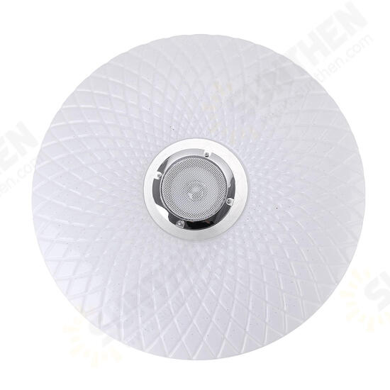 60W Smart LED Ceiling Light RGB bluetooth Music Speaker Dimmable Lamp APP Remote