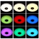 72W/36W LED Ceiling Light Color RGB bluetooth Music Speaker Bulb APP Remote