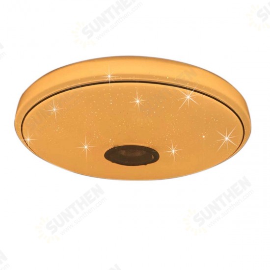 90W Smart Bluetooth Music LED Ceiling Light Dimming APP Control For Bedroom Lamp