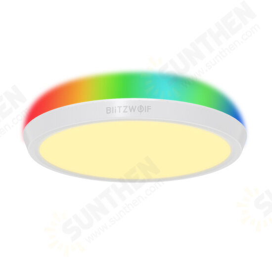 BW-CLT1 LED Smart Ceiling Light with Main Light and RGB Atmosphere Light 2700-6500K Adjustable Temperature APP Remote Control Optional&DIY Scene Mode