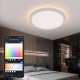 BW-CLT1 LED Smart Ceiling Light with Main Light and RGB Atmosphere Light 2700-6500K Adjustable Temperature APP Remote Control Optional&DIY Scene Mode