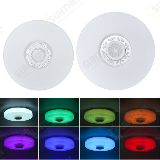 Bluetooth LED Ceiling Light RGB 3D Surround Sound Music Dimmable Lamp APP Remote