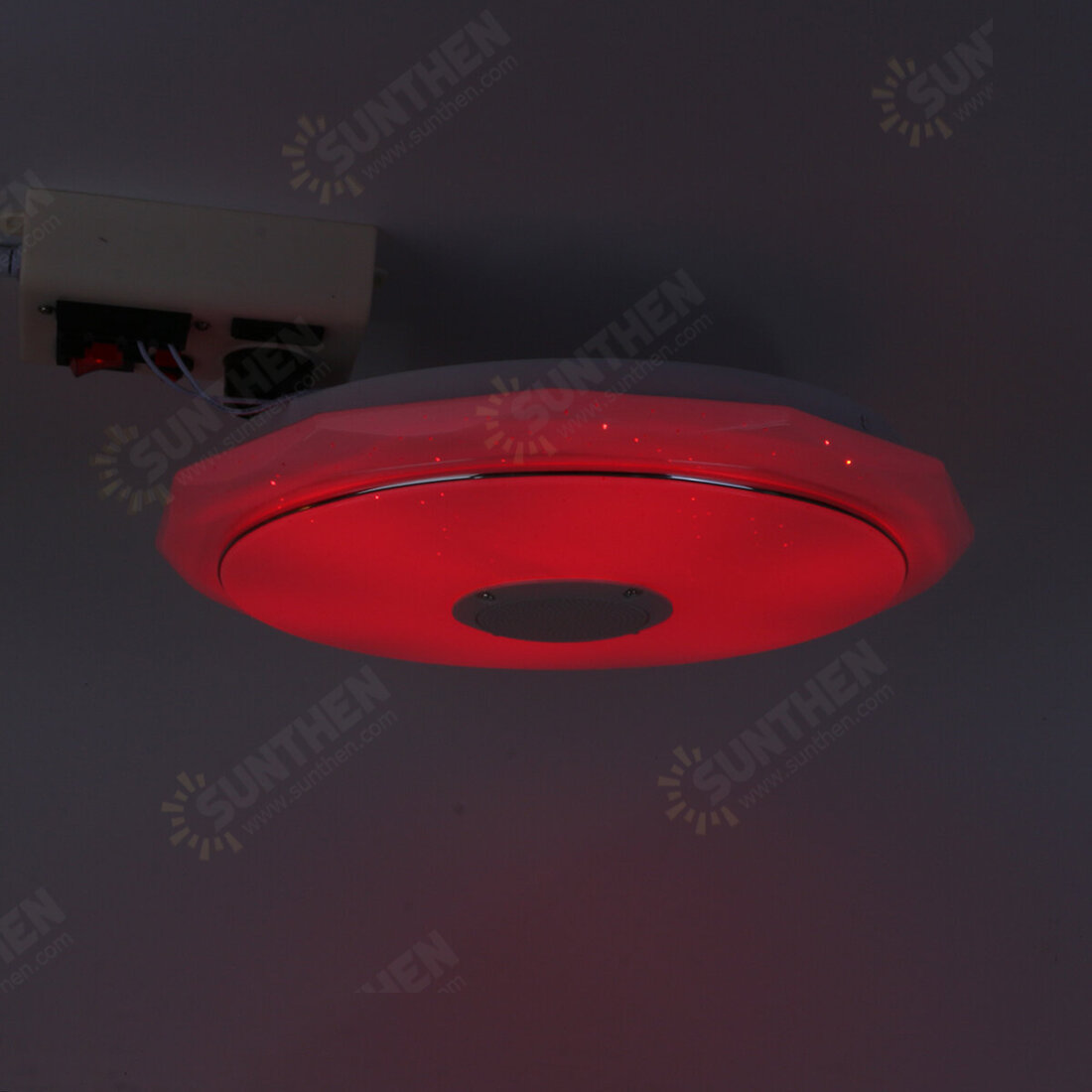 Bluetooth WIFI LED Ceiling Light 256 RGB Music Speeker Dimmable Lamp ...