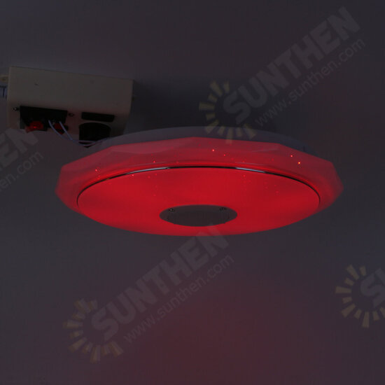 Bluetooth WIFI LED Ceiling Light 256 RGB Music Speeker Dimmable Lamp APP Remote