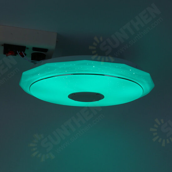 Bluetooth WIFI LED Ceiling Light 256 RGB Music Speeker Dimmable Lamp APP Remote