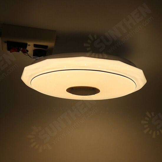 Bluetooth WIFI LED Ceiling Light 256 RGB Music Speeker Dimmable Lamp APP Remote