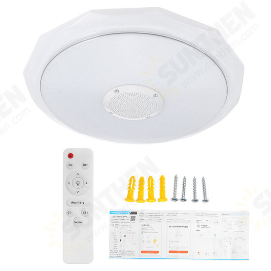 Bluetooth WIFI LED Ceiling Light 256 RGB Music Speeker Dimmable Lamp APP Remote