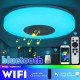 Bluetooth WIFI LED Ceiling Light RGB Music Speaker Dimmable Lamp APP Remote Room