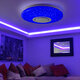 Dimmable LED RGBW Ceiling Light bluetooth Music Speaker Lamp APP Remote Control