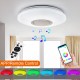 Dimmable LED RGBW Ceiling Light bluetooth Music Speaker Lamp APP Remote Control