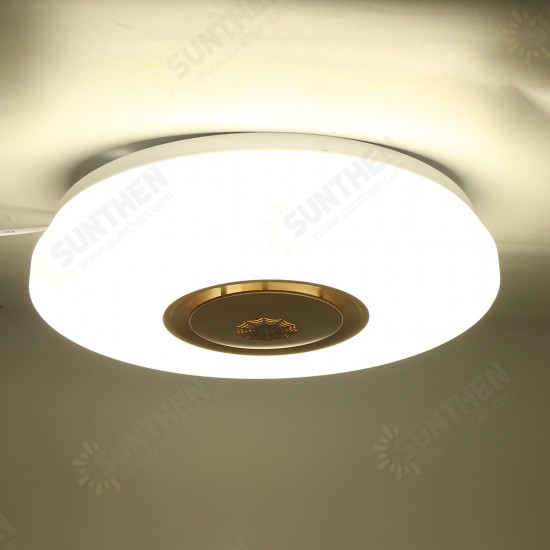 LED Ceiling Lamp Dimmable APP Control 85-265V Smoke Alarm Modern Minimalist Acrylic Round Lighting Living Room Lamp Bedroom Study Home Lighting Lamp