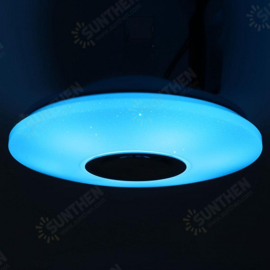 Modern 60W RGB LED Ceiling Light bluetooth Music Speaker Lamp Remote APP Control Modern 60W RGB LED Ceiling Light bluetooth Music Speaker Lamp Remote APP Control