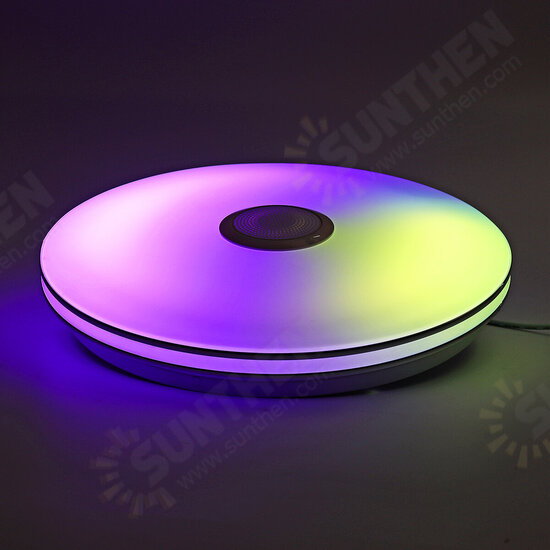 RGB Colour Changing bluetooth Music Speaker LED Ceiling Panel Down Light Bedroom