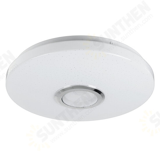 RGBW LED Ceiling Light Music Speaker Lamp Bluetooth APP + Remote Control Bedroom Smart Ceiling Lamp