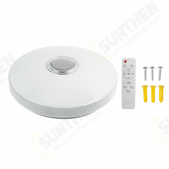 RGBW 50cm LED Music Ceiling Light bluetooth Speaker Down with Remote Control