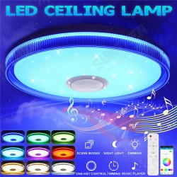 bluetooth WiFi LED RGB Music Ceiling Lamp+Remote Control for Kitchen Bedroom Bathroom 85-265V/220V/110-220V bluetooth WiFi LED RGB Music Ceiling Lamp+Remote Control for Kitchen Bedroom Bathroom 85-265V/220V/110-220V