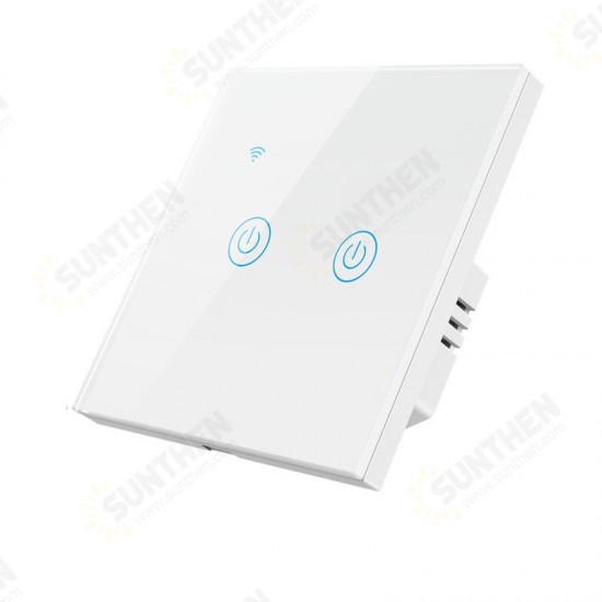 220-240V Tuya ZB Single Fire Zero Shared Smart Touch Switch Wall Panel Lamp Control Work with Alexa Google Home