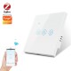 220-240V Tuya ZB Single Fire Zero Shared Smart Touch Switch Wall Panel Lamp Control Work with Alexa Google Home