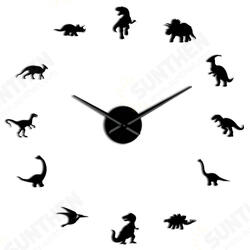 47 Inch Jurassic Dinosaurs Wall Art T-Rex DIY Large Wall Clock Kids Room Decoration Giant Frameless Wall Clock Dino Modern Clock Watch 47 Inch Jurassic Dinosaurs Wall Art T-Rex DIY Large Wall Clock Kids Room Decoration Giant Frameless Wall Clock Dino Modern Clock Watch