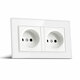 Socket Switch 86*86 PC Glass Panel Eu German France Plug Wall Socket Smart Home Series Switch