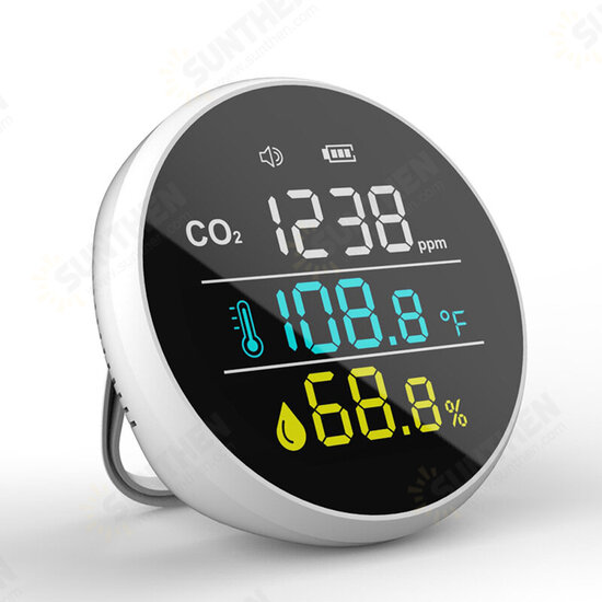 DM1305 CO2 Temperature Humidity Meter Air Quality Monitor Multifunctional For Home DM1305 CO2 Temperature Humidity Meter Air Quality Monitor Multifunctional For Home