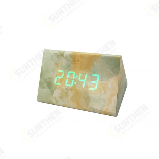 LED Digital Display Alarm Clock Voice Control Table Snooze Clocks For Bedrooms