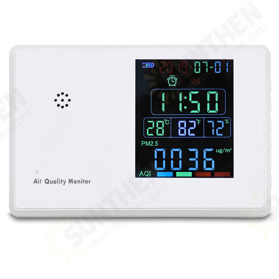 PM 2.5 Formaldehyde Digital HCHO TVOC Air Quality Analysis Tester Home Smog Meter PM2.5 PM1.0 PM10 Sensor Monitor