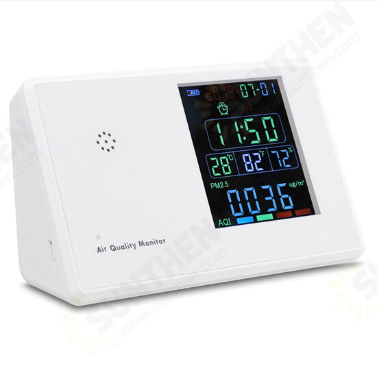 PM 2.5 Formaldehyde Digital HCHO TVOC Air Quality Analysis Tester Home Smog Meter PM2.5 PM1.0 PM10 Sensor Monitor