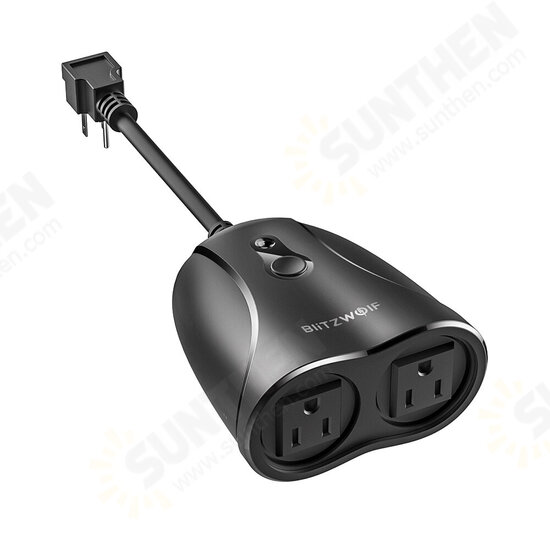 BW-SHP14 16A Dual Outlets IP44 Smart WIFI Socket 3680W EU /1760W US Plug Outdoor Controller Work With Amazon Alexa Google Assistant BW-SHP14 16A Dual Outlets IP44 Smart WIFI Socket 3680W EU /1760W US Plug Outdoor Controller Work With Amazon Alexa Google Assistant
