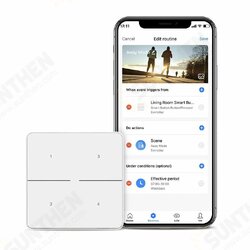 SR3 Smart 4-Key Button Switch Wireless Works With Alexa, Google Home, IFTTT Need S3 Hub SR3 Smart 4-Key Button Switch Wireless Works With Alexa, Google Home, IFTTT Need S3 Hub