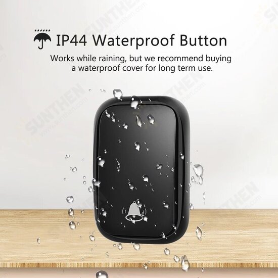 New Self-powered Waterproof Wireless Doorbell No Battery Need LED Light Indicated Doorbell 150M Remote Home 60 Ring Calling Bell New Self-powered Waterproof Wireless Doorbell No Battery Need LED Light Indicated Doorbell 150M Remote Home 60 Ring Calling Bell