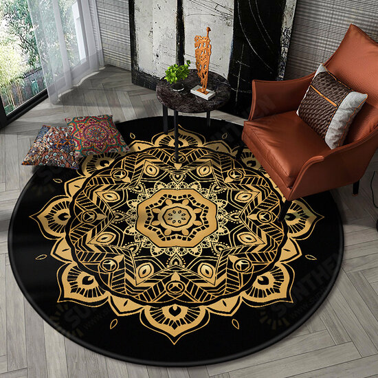 Circular Circle Round Rugs Floor Carpets Small Extra Large Mats