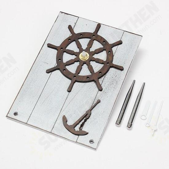 European Mediterranean Style Desktop Clock Wood For Gift Room Decor European Mediterranean Style Desktop Clock Wood For Gift Room Decor