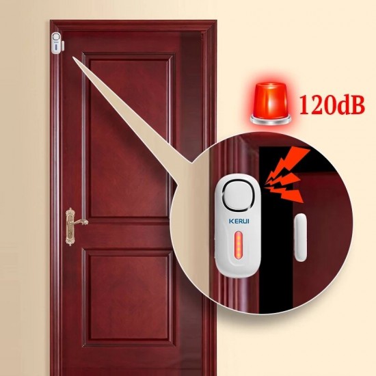 120DB Wireless Door Window Entry Security Burglar Sensor Alarm PIR Magnetic Smart Home Garage System Remote Control