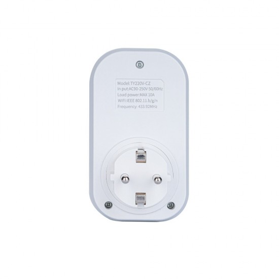 Tuya WIFI 433MHz Dual Frequency Smart Socket APP Remote Control Works with Amazon AlexaGoogle Home