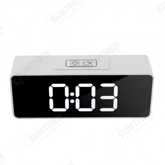 LED Mirror Alarm Clock Multifunctional Student Desktop Clock Makeup Mirror Clock USB Charging Music Alarm Clock LED Mirror Alarm Clock Multifunctional Student Desktop Clock Makeup Mirror Clock USB Charging Music Alarm Clock