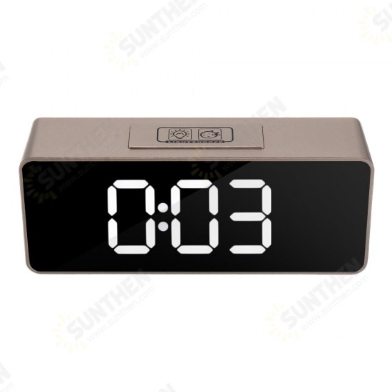 LED Mirror Alarm Clock Multifunctional Student Desktop Clock Makeup Mirror Clock USB Charging Music Alarm Clock LED Mirror Alarm Clock Multifunctional Student Desktop Clock Makeup Mirror Clock USB Charging Music Alarm Clock