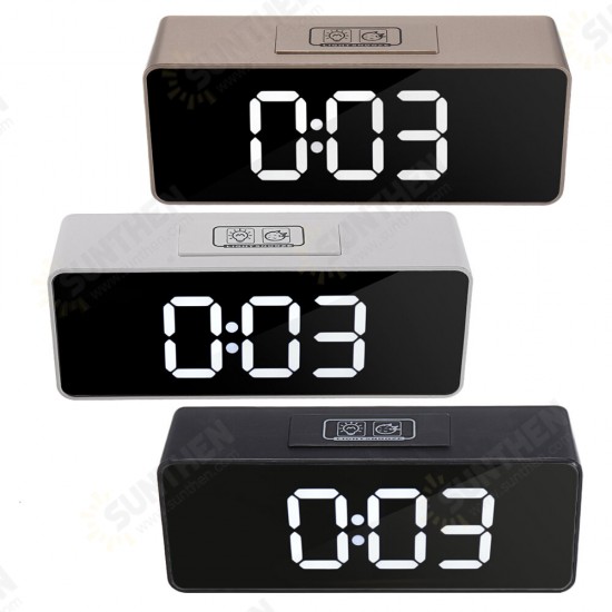 LED Mirror Alarm Clock Multifunctional Student Desktop Clock Makeup Mirror Clock USB Charging Music Alarm Clock LED Mirror Alarm Clock Multifunctional Student Desktop Clock Makeup Mirror Clock USB Charging Music Alarm Clock