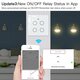 4 Gang WiFi Smart Glass Panel Switch Smart Life/Tuya App Multi-Control Voice Control Works with Alexa Google