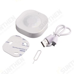 MS-SPS Smart WiFi PIR Motion Sensor Human Detector Infrared Human Induction Receiver USB Charging Version MS-SPS Smart WiFi PIR Motion Sensor Human Detector Infrared Human Induction Receiver USB Charging Version