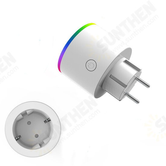 WiFi Smart Plug Wireless RGB Power Socket Smart Life/Tuya App Wireless Remote Control Work with Alexa Google Home WiFi Smart Plug Wireless RGB Power Socket Smart Life/Tuya App Wireless Remote Control Work with Alexa Google Home