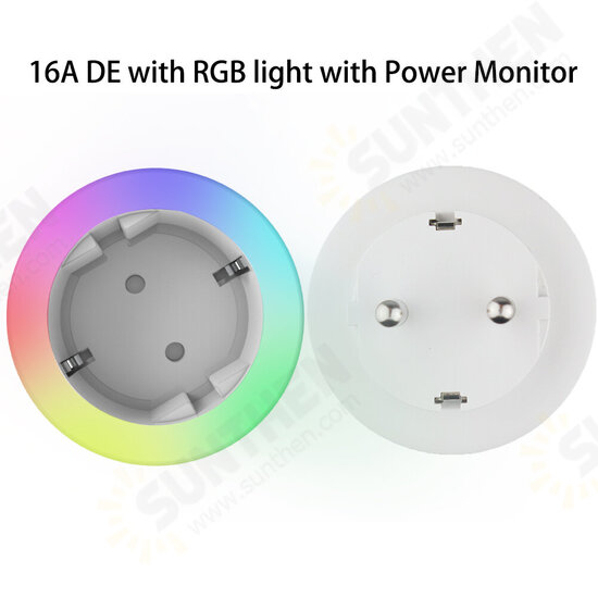 WiFi Smart Plug Wireless RGB Power Socket Smart Life/Tuya App Wireless Remote Control Work with Alexa Google Home WiFi Smart Plug Wireless RGB Power Socket Smart Life/Tuya App Wireless Remote Control Work with Alexa Google Home