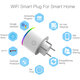 WiFi Smart Plug Wireless RGB Power Socket Smart Life/Tuya App Wireless Remote Control Work with Alexa Google Home