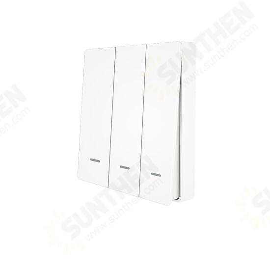 WiFi Smart Push Button Switch RF433 Wall Panel Transmitter Kit Smart life Tuya App Remote Control Works with Alexa Google Home WiFi Smart Push Button Switch RF433 Wall Panel Transmitter Kit Smart life Tuya App Remote Control Works with Alexa Google Home