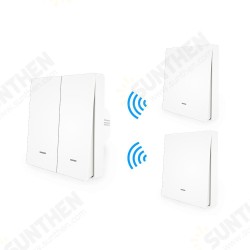 WiFi Smart Push Button Switch RF433 Wall Panel Transmitter Kit Smart life Tuya App Remote Control Works with Alexa Google Home WiFi Smart Push Button Switch RF433 Wall Panel Transmitter Kit Smart life Tuya App Remote Control Works with Alexa Google Home