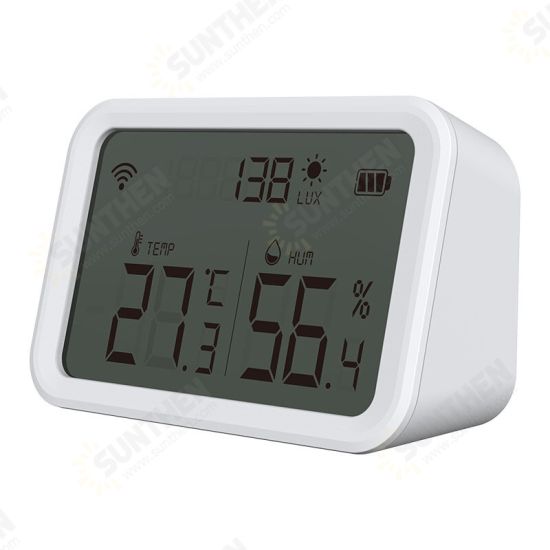 Tuya ZB Intelligent Temperature and Humidity Illuminance Sensor Works with ZB Gateway Mobile Phone Remote Control Tuya ZB Intelligent Temperature and Humidity Illuminance Sensor Works with ZB Gateway Mobile Phone Remote Control