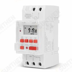 TM919B 30A Timer Switch Time Controller Automatic Cycle Timing Switch Output Built-in Battery