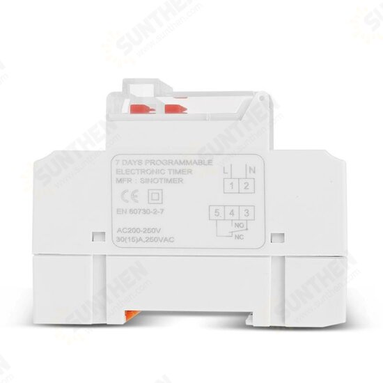 TM919B 30A Timer Switch Time Controller Automatic Cycle Timing Switch Output Built-in Battery TM919B 30A Timer Switch Time Controller Automatic Cycle Timing Switch Output Built-in Battery