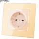 YB-B2006 Type 86 16A Wall Socket European Standard Household Glass Panel Power Socket YB-B2006 Type 86 16A Wall Socket European Standard Household Glass Panel Power Socket